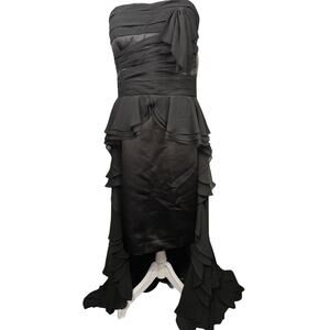 Camille La Vie Strapless Ruffled High-Low Gown Convertible Dress 12 Whimsygoth